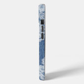 Monogram Blue Jean Denim iPhone / iPad Gehäuse Case-Mate iPhone Hülle (Rückseite / Links)