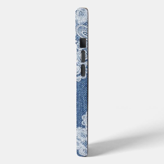 Monogram Blue Jean Denim iPhone / iPad Gehäuse Case-Mate iPhone Hülle (Rückseite / Links)