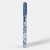 Monogram Blue Jean Denim iPhone / iPad Gehäuse Case-Mate iPhone Hülle (Rückseite / Rechts)