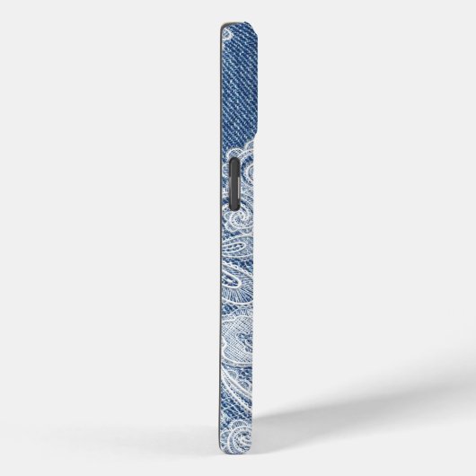 Monogram Blue Jean Denim iPhone / iPad Gehäuse Case-Mate iPhone Hülle (Rückseite / Rechts)