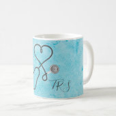 Monogram Blue Kaffeetasse (VorderseiteRechts)