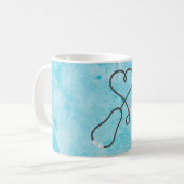 Monogram Blue Kaffeetasse (Vorderseite Links)