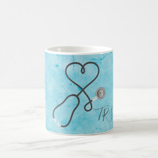 Monogram Blue Kaffeetasse (Mittel)