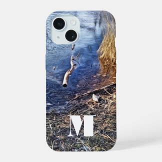 Monogram Blue Lakeshore iPhone 15 Hülle