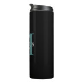Monogram Blue Named thermal tumbler Thermosbecher (Nach rechts gedreht)