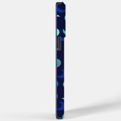 Monogram Blue New Moon Muster Case-Mate iPhone Hülle (Rückseite / Rechts)