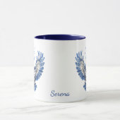 Monogram Blue Night Owl and Moon Tasse (Zentrum)