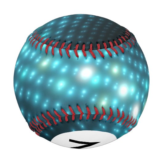 Monogram Blue Orbs 3D Baseball (Rückseite)