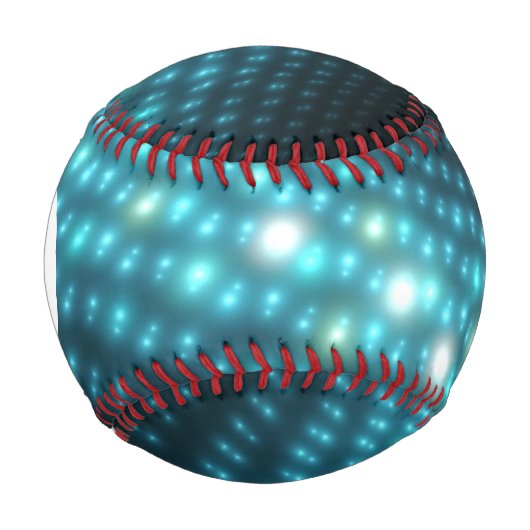 Monogram Blue Orbs 3D Baseball (Vorderseite)