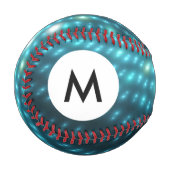 Monogram Blue Orbs 3D Baseball (Vorderseite Links)
