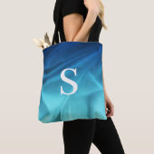 Monogram Blue Satin Tasche (Von Nahem)