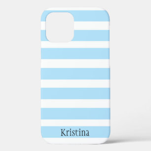MONOGRAM BLUE STRIPED iPHONE FALL Case-Mate iPhone Hülle