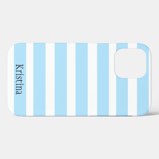 MONOGRAM BLUE STRIPED iPHONE FALL Case-Mate iPhone Hülle (Rückseite (Horizontal))