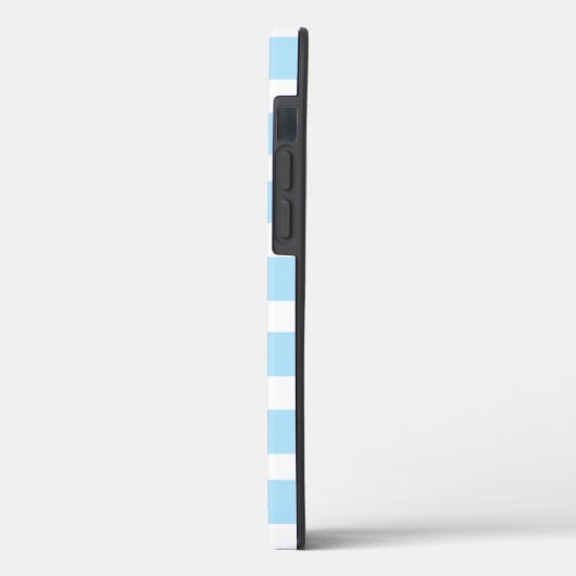 MONOGRAM BLUE STRIPED iPHONE FALL Case-Mate iPhone Hülle (Rückseite / Links)