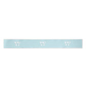 Monogram Blue Stripes Satin Ribbon Satinband (Vorderseite)