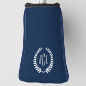 Monogram Blue Tones Laurel Wreath Golf Headcover (Rotieren 90)