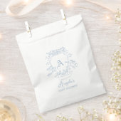 Monogram Blue Wappen Baby Shooter Geschenktütchen (Ausgeschnitten)