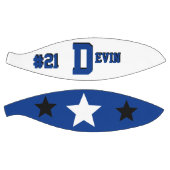 Monogram Blue, White and Black Basketball (Panele)