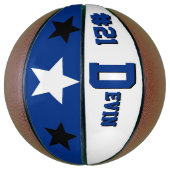 Monogram Blue, White and Black Basketball (Vertikal)