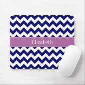 Monogram, Blue White Orchid Mousepad (Mit Mouse)