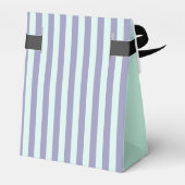 Monogram Bluish Lila Stripes Green Fevor Box Geschenkschachtel (Rückseite)