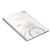 Monogram Blume Bicycle Notebook (80 Seiten B&W) Notizblock (Rechte Seite)