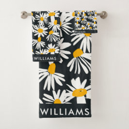 Monogram Blume Elegant Stilvolles Badetuch Set