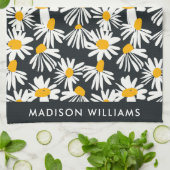 Monogram Blume Elegant Stilvolles Küchentuch (Gefaltet)