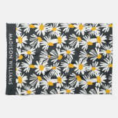 Monogram Blume Elegant Stilvolles Küchentuch (Horizontal)