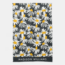 Monogram Blume Elegant Stilvolles Küchentuch