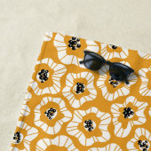 Monogram Blume Elegant Stylisches Strandtuch (Beispiel)