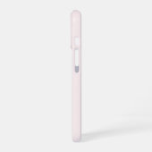 Monogram Blush Pink Moderne Minimalistische Femini iPhone 16 Hülle (Linke Seite)