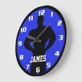 Monogram Bodybuilder Große Wanduhr (Winkel)