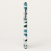 Monogram Boho Blume Blatt iPhone Case (Hinten/Links)