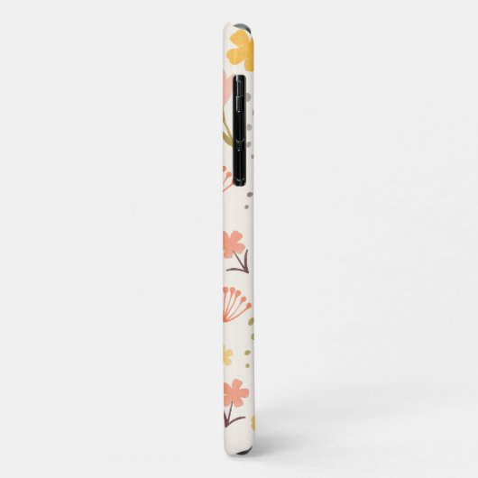 Monogram Boho Blume iPhone Case (Hinten/Links)