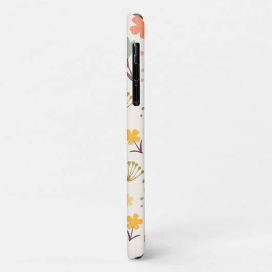 Monogram Boho Blume iPhone Case (Hinten/Links)