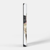 Monogram Boho Floral Skull iPhone Hülle (Rechte Seite)