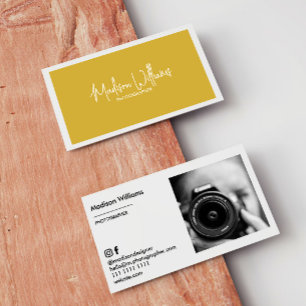 Monogram Boho Stylish Modern Minimalistisch Visitenkarte