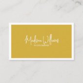 Monogram Boho Stylish Modern Minimalistisch Visitenkarte (Vorderseite)