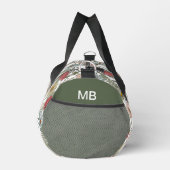 Monogram Boho Wild Blume Floral Pattern Duffle Bag (Rechts)