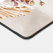 Monogram Boho Wildblume Watercolor Schreibtischunterlage (Ecke)