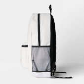 Monogram Bold Vintage Elfenbein Bedruckter Rucksack (Rechts)