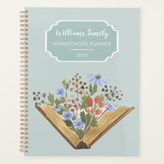 Monogram Book Blume Familienplaner Planer (Vorderseite)