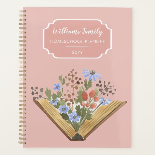Monogram Book Blume Familienplaner Planer (Vorderseite)