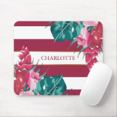 Monogram bordey floral gestreift mousepad (Mit Mouse)