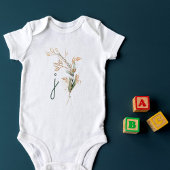 Monogram Botanische Eukalyptus Moderne Premium Baby Strampler