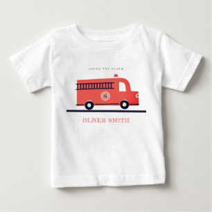 Monogram-Boys für den niedlichen Motor der roten Baby T-shirt