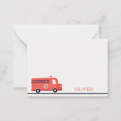 Monogram-Boys für den niedlichen Motor der roten M Mitteilungskarte (Vorderseite)