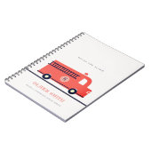 Monogram-Boys für den niedlichen Motor der roten M Notizblock (Linke Seite)