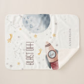 Monogram Boys für niedliche Raumsonden Sherpadecke (Vorderseite (Horizontal))